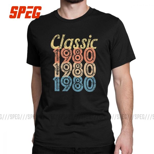 

men t-shirts 1980 vintage retro novelty cotton tees 39th birthday gifts t shirt clothes plus size 39 years old male