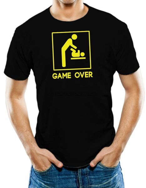 

игра закончена! новый папа смешные t-shirt
