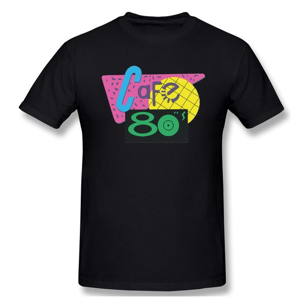 

cafe 80s funny t-shirt men summer o neck casual cotton t shirt graphic tee back to the future crew neck ing
