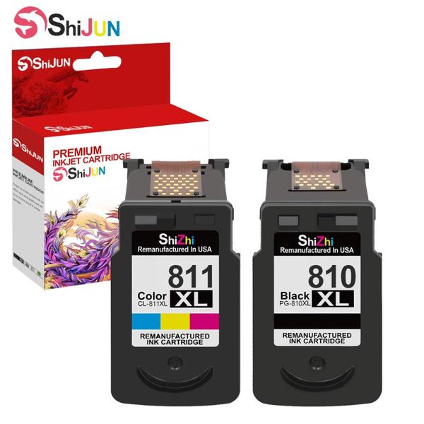 

ink cartridges shijun pg810 cl811 cartridge compatible for pg 810xl cl 811xl canon pixma mp245 258 268 276 486 496 328 338 printer