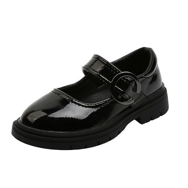 

girls' leather shoes 2020 autumn children' black princess shoes baby soft sole mary jane, Black;grey