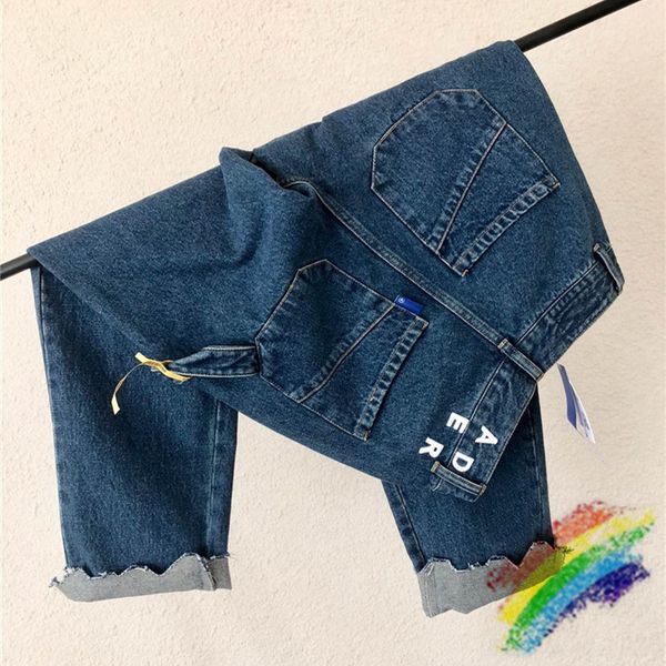 

quality jeans men women 1 casual loose washed do old denim pants trousers, Blue