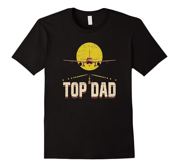

dad fathers day airplane pilot or military men's cotton t-shirt