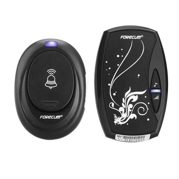 

forecum 6 doorbells 36 songs wireless door bell set home security doorbell+receiver rainwater infiltration-proof us / eu plug 20pcs/lot