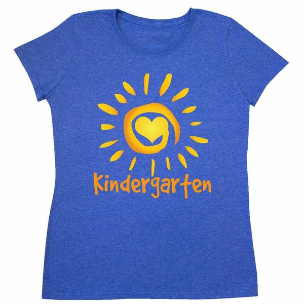 

inktastic kindergarten teacher sun women's t-shirt school teaching cute back to 2xl 15xl tee shirt
