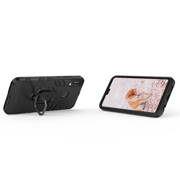 

2 in 1 hybrid armor car stand holder phone case for huawei p20 lite case magnetic ring holder stand cover