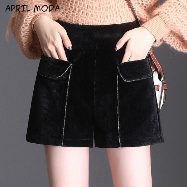 

2020fashion women high waist plus size a-line mini skirts autumn winter female elegant chic slim casual black velvet skirt -4xl, Black;white
