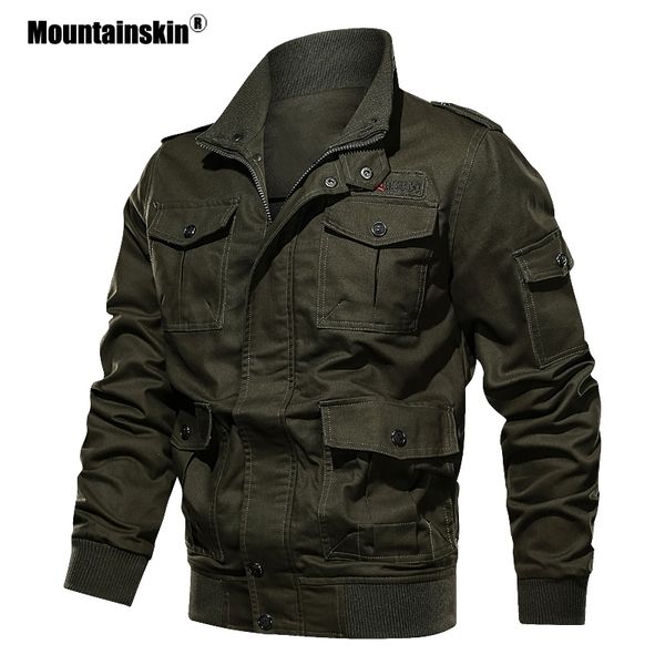 

mountainskin 2020 new men's jacket spring autumn coat army casual outerwear male jackets mens brand clothing 6xl sa706, Black;brown