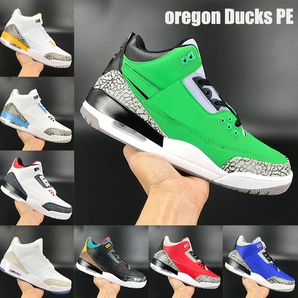 

new oregon ducks pe jumpman basketball shoes fire red denim unc varsity royal cement laser orange mens sneakers us 7-13