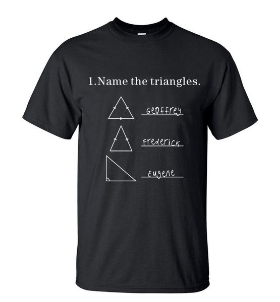 

funny math geometry quiz name the triangles t shirt men streetwear short sleeve o-neck tee shirt 2020 summer fashion hiphop