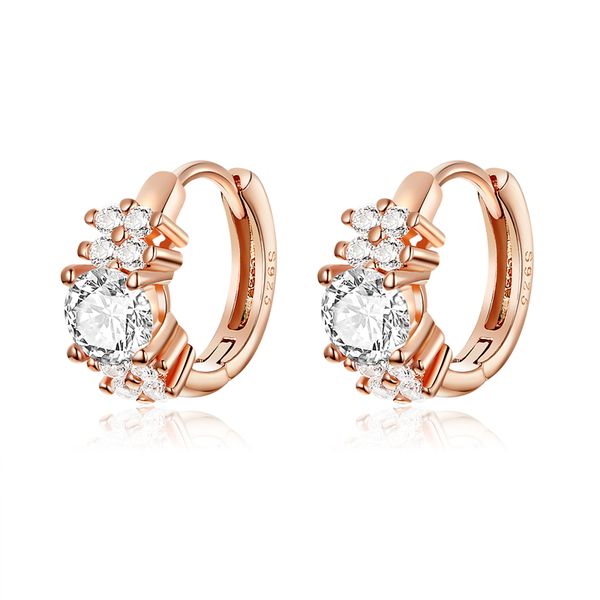 

stud bisaer earrings 100% 925 sterling silver star for women fashion jewelry hse485-c, Golden;silver