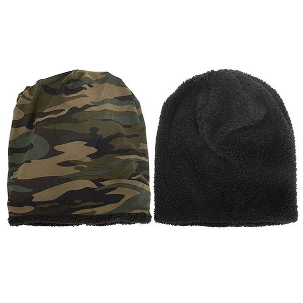 

beanies camouflage beanie men bonnet bone head cap winter cotton skullies & caps hat homme gorro