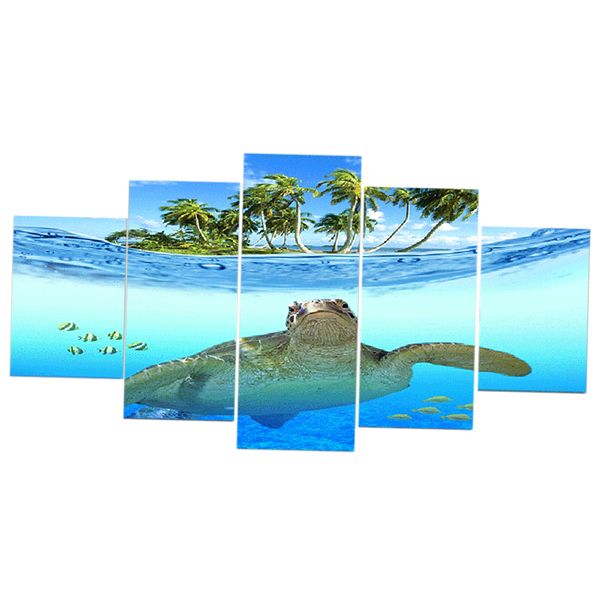

5pcs modern large animal pattern unframed pvc oil art painting picture home wall decoration