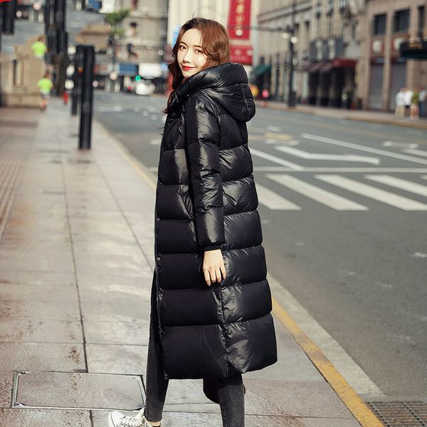 

зимняя куртка женщин с капюшоном ветровки женские пуховики и пальто женщины пальто корейского стиля женская одежда vetement femme wpy894, Black