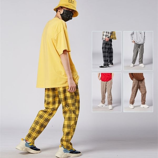 

extfination | plaid pants harem pants 2020 man casual trousers men streetwear loose pants, Black