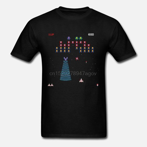 

funny t shirt galaga 80 arcade video game tshirt men tee(2
