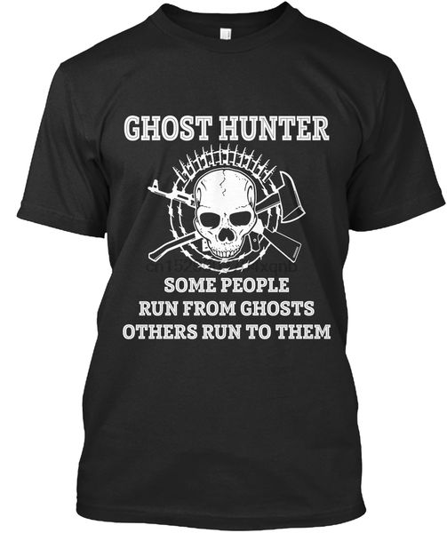 

мужчины футболка ghost hunter некоторые люди бегут от ghosts женщин футболку