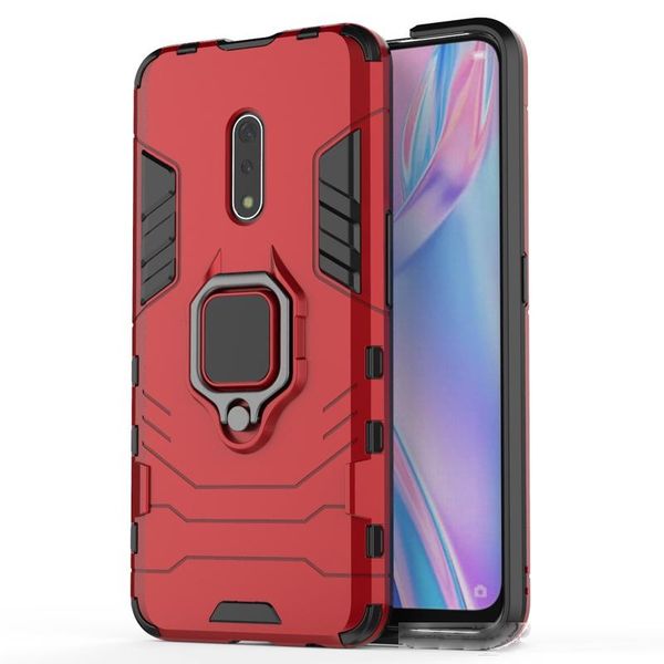 

2 in 1 magnetic finger ringshockproof armor phone case for oppo k3 silicone back phone cover case