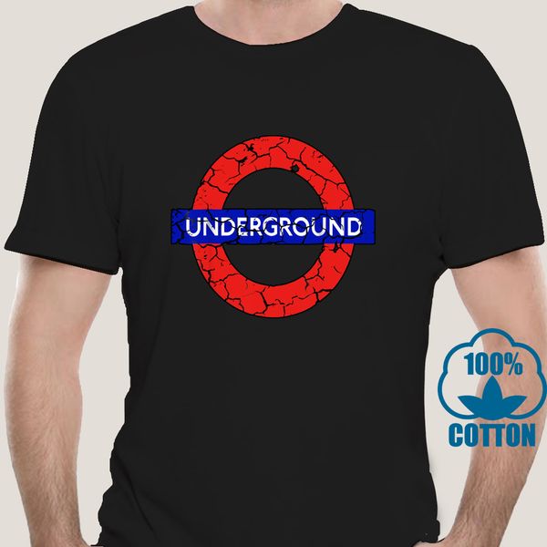

3824a 2019 fashion men t shirt london metro uk underground distressed shirt