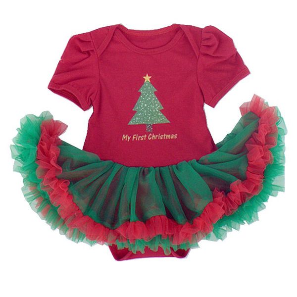 

my first christmas baby girl dress lace tutu petti romper new born baby clothes sets infant christmas costume toddler outfits, Blue