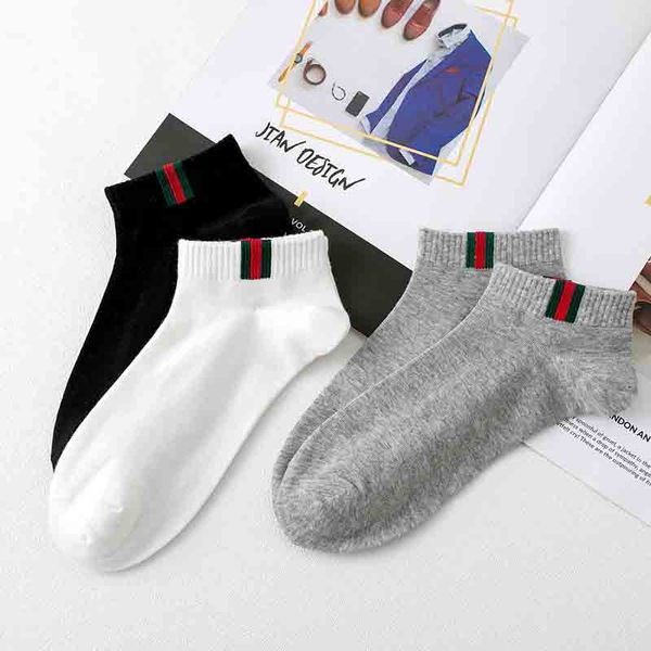 

casual men's & women's european and american boat socks fashion hip-hop street tide breathable shallow mouth men sock slippers 3 c, Black