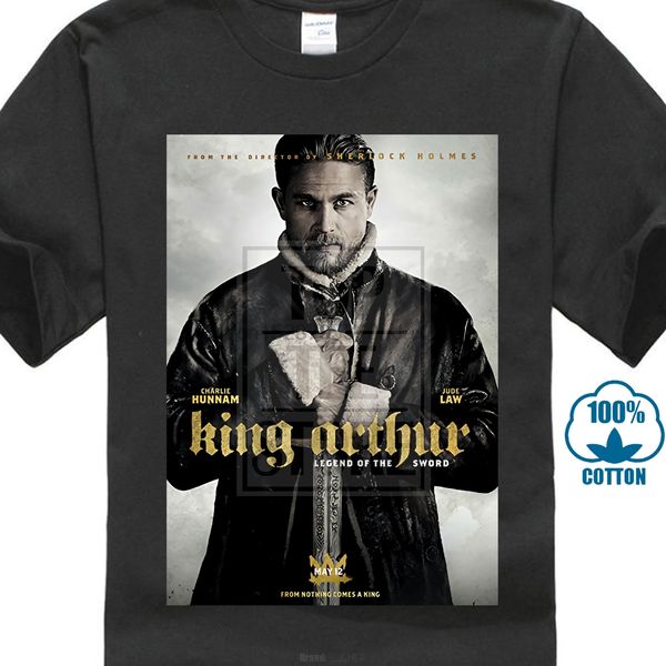 

король артур легенда о меч фильма мужчины black t shirt новый от нас