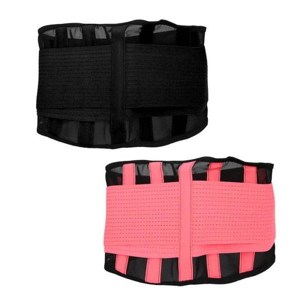

waist support breathable mesh support exercise belt fitness waist training gym fitness sports protection belt, Black;gray