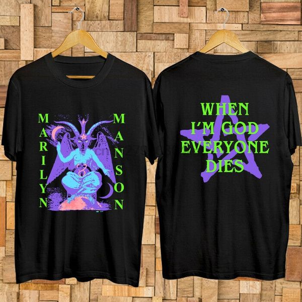 

горячая marilyn manson, когда я м god everyone dies футболка размер s-3xl