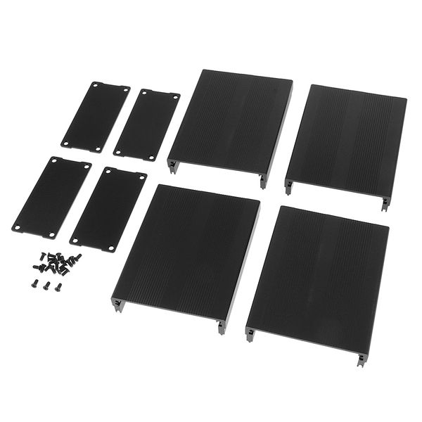 

2pcs aluminum pcb case cooler box diy case for projector 76x35x100mm