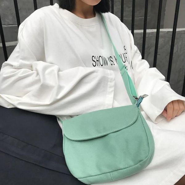 

canvas women brand shoulder bags solid messenger bags women crossbody casual small handbags female