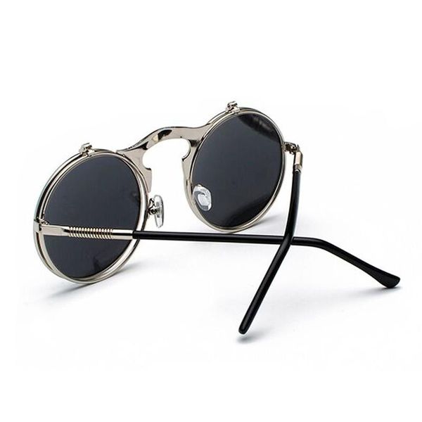 

women men high steampunk metal glasses glasses brand quality round designer frame sun fashion retro male vintage sunglasses sqcjmp pingtoy