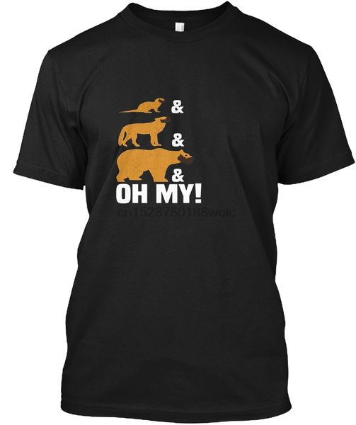 

men t shirt otter wolf bear oh my gay slang lgbt pride t-shirt women t-shirt