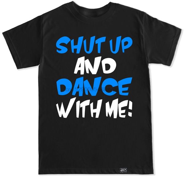 

shut up and dance with me walk the moon dj edc paradiso umf edm trance t shirt 100% cotton tee shirt wholesale tee