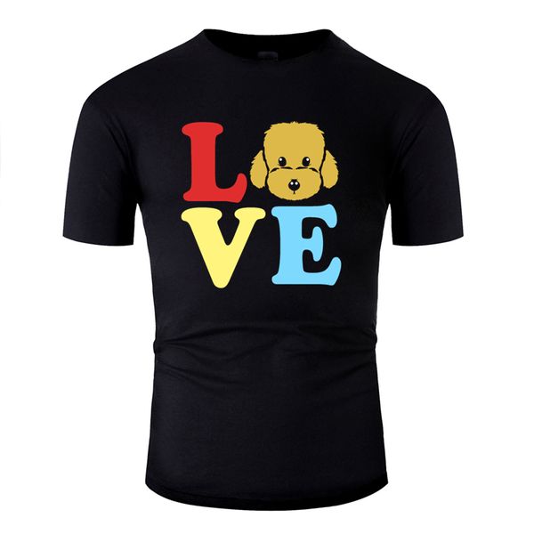 

printing doodle dog goldendoodle golden retriever poodle t shirt man 2020 men's t shirt o neck cotton big size s~5xl