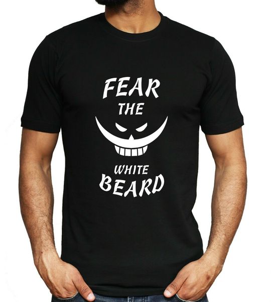 

white beard one piece t shirt funny fear the pirates anime tee mens unisex wholesale tee custom environtal printed tshir