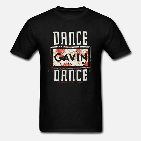 

t shirt dance gavin dance men floral t-shirt black men fashion t-shirt