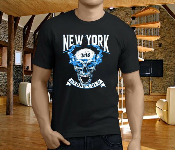 

new york stone cold steve austin t-shirt black-navy for men-women custom special print tee shirt