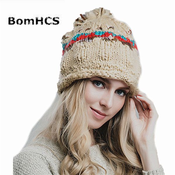 

bomhcs fashion mosaic women's winter soft warm beanie 100% handmade knitted hat ski cap, Blue;gray