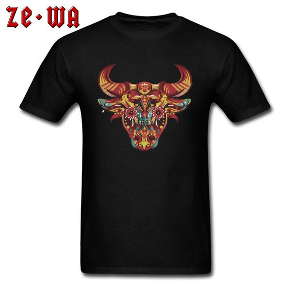 

мужчины tshirt корова печати мужская футболка 2018 мода одежда уникальные черный tshirt мексика череп tops татуировки chic конструктора трой
