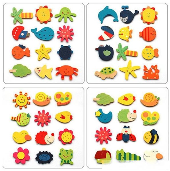 

wooden animal plant 3-5cm magnetic sticker cartoon letter stickers magnetics poster car phone decorative fridge board 0 1xs c2