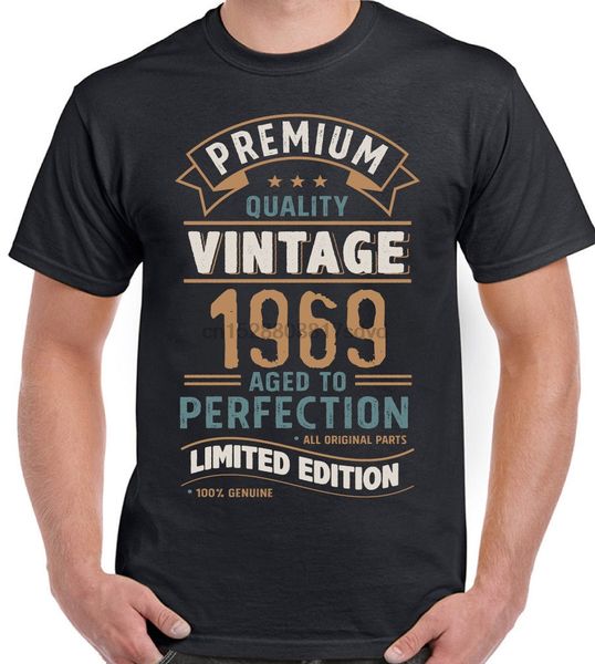 

summer o-neck cottonvintage year 1969 - limited edition 50th birthday mens funny t-shirt 50 year old t-shirt