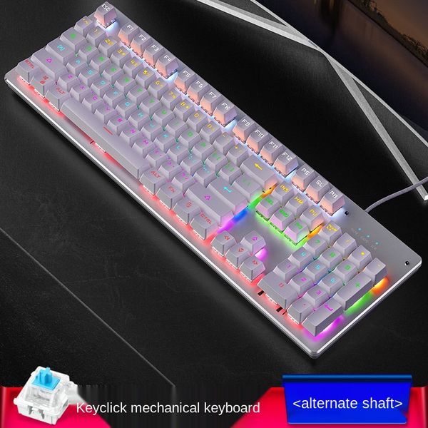 

new hot sale silver eagle summoner real механическая клавиатура, переключаемая ось игра зеленый ось punk проводной usb