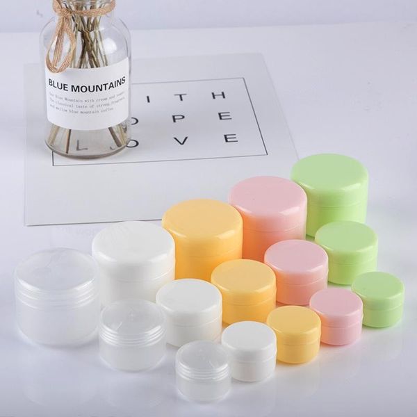 

empty cosmetic jars 5g-50g plastic cream bottle containers packing refillable bottles makeup tool storage jar 0089pack