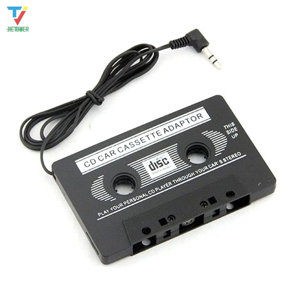 

500pcs/lot new audio car cassette tape adapter converter 3.5 mm mp3 aux cd