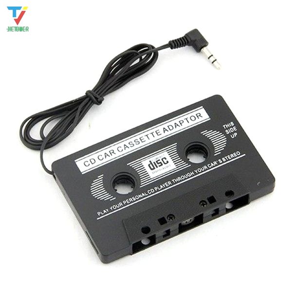 500 pz/lotto NUOVO AUDIO CAR CASSETTE TAPE ADATTATORE CONVERTITORE 3.5 MM MP3 AUX CD