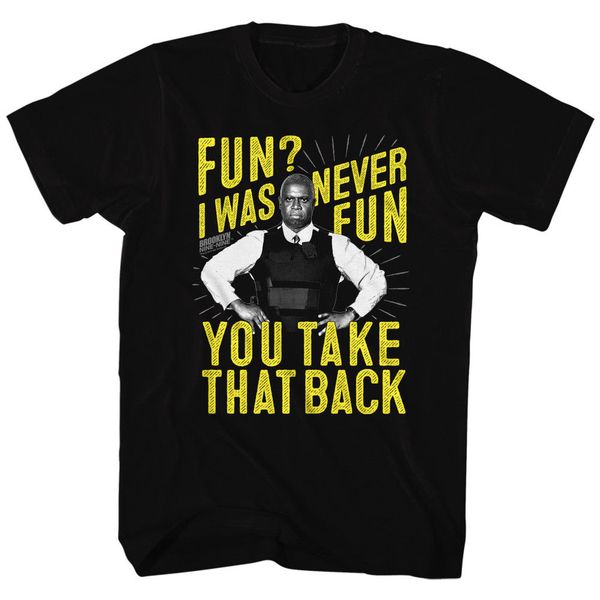 

tshirt men brooklyn nine nine never fun black men's short sleeve men's cool short-sleeve t-shirt