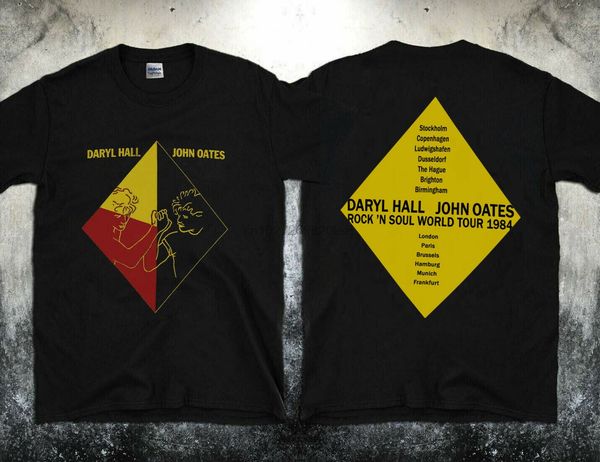 

new hall oates shirt t shirt 1984 rock n roll size s to 3xl