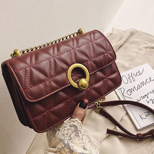 

womens designer bags horizontal square versatile portable small shoulder hand chain bag solid color pupdpn