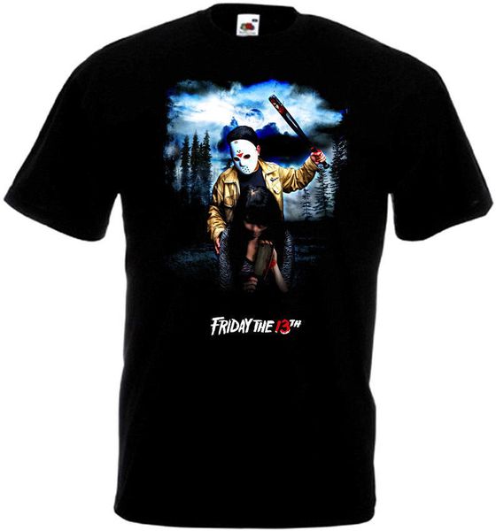 

friday the 13th v24 t shirt black movie poster all sizes s-3xl cotton t-shirt fashion t shirt ing