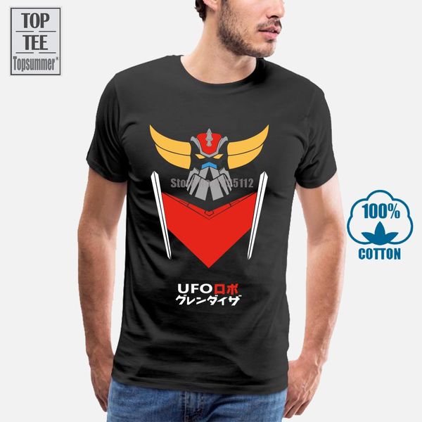 

grendizer g5 аниме япония робот серии классическая футболка black basic tee